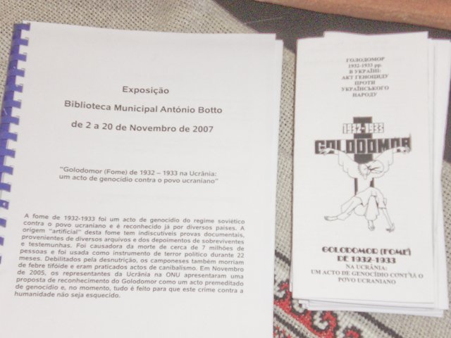 Виставка в Абрантеш, Голодомор 32-33 років